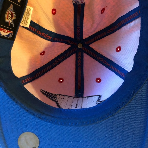 Adidas Oklahoma City Thunder NBA Basketball Hat OKC Snap Back - Picture 6 of 16